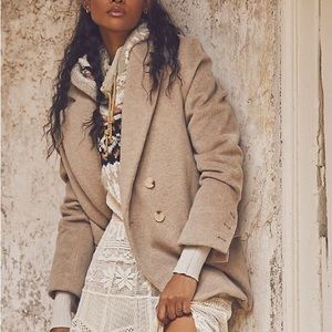Free People We the Free Mari Double Breasted Blazer with pockets